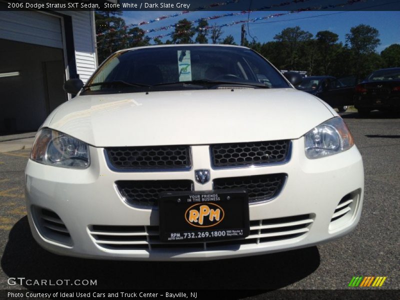 Stone White / Dark Slate Grey 2006 Dodge Stratus SXT Sedan