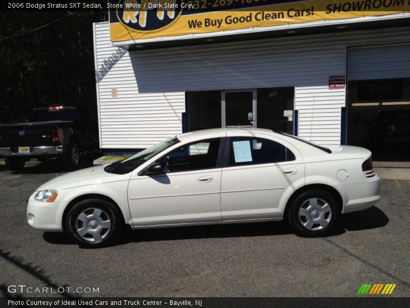 Stone White / Dark Slate Grey 2006 Dodge Stratus SXT Sedan