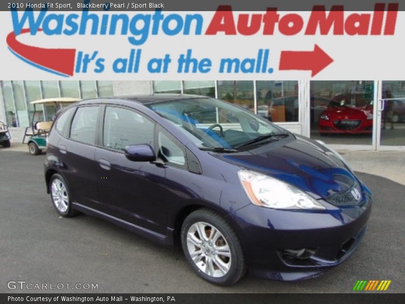 Blackberry Pearl / Sport Black 2010 Honda Fit Sport