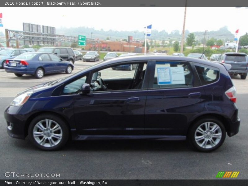 Blackberry Pearl / Sport Black 2010 Honda Fit Sport
