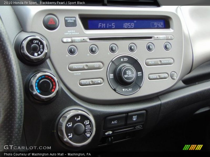 Blackberry Pearl / Sport Black 2010 Honda Fit Sport