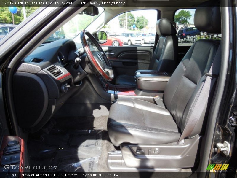 Black Raven / Ebony/Ebony 2012 Cadillac Escalade ESV Luxury AWD