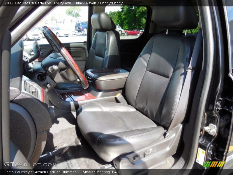 Black Raven / Ebony/Ebony 2012 Cadillac Escalade ESV Luxury AWD