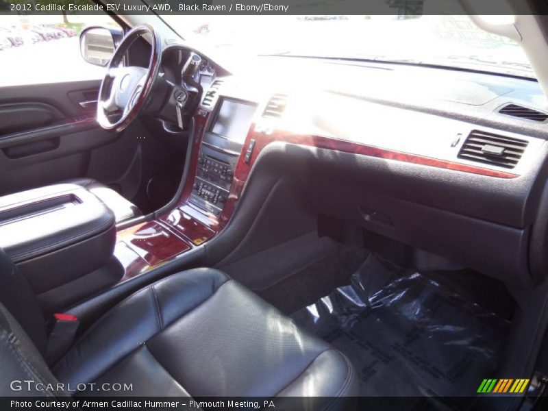 Black Raven / Ebony/Ebony 2012 Cadillac Escalade ESV Luxury AWD