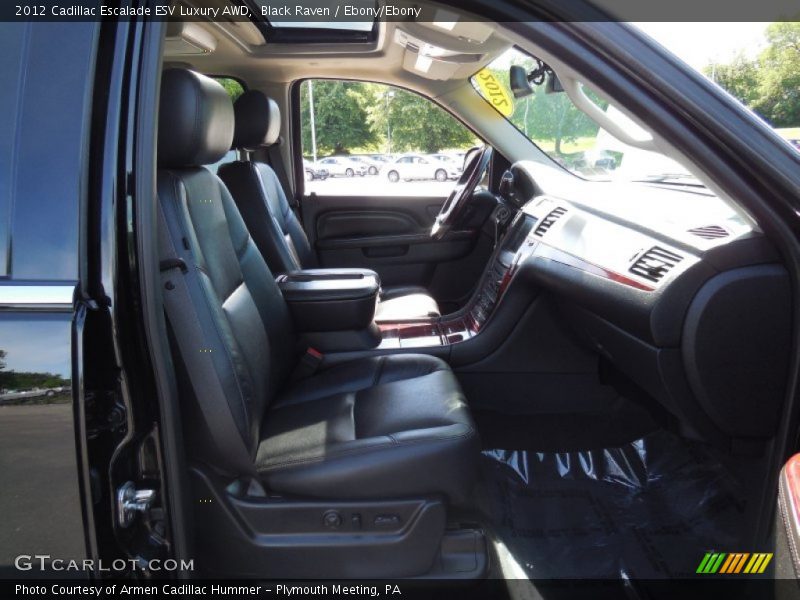Black Raven / Ebony/Ebony 2012 Cadillac Escalade ESV Luxury AWD