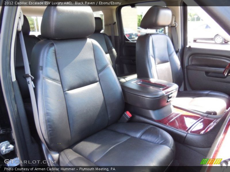Black Raven / Ebony/Ebony 2012 Cadillac Escalade ESV Luxury AWD