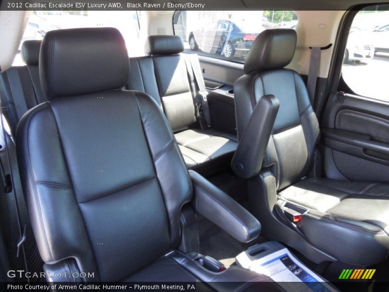 Black Raven / Ebony/Ebony 2012 Cadillac Escalade ESV Luxury AWD