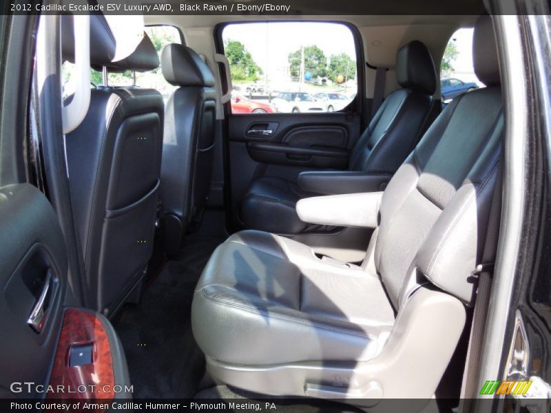 Black Raven / Ebony/Ebony 2012 Cadillac Escalade ESV Luxury AWD