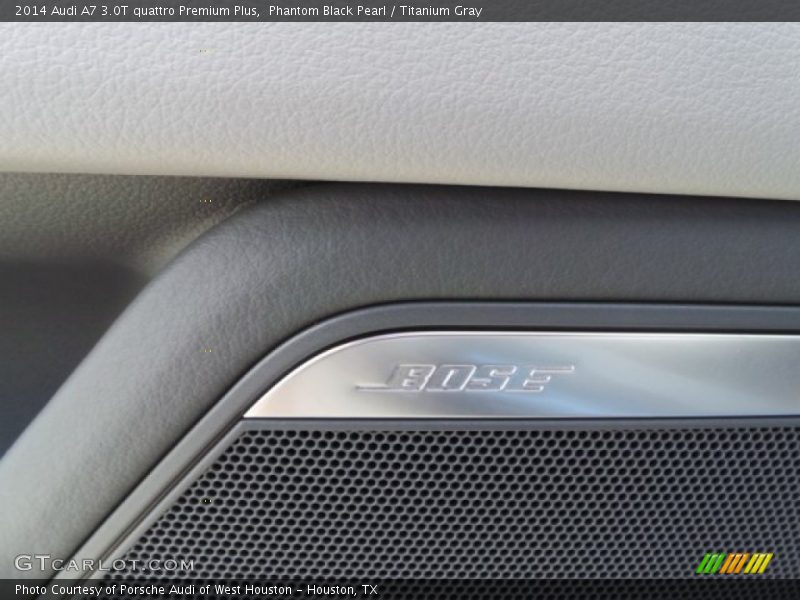 Phantom Black Pearl / Titanium Gray 2014 Audi A7 3.0T quattro Premium Plus