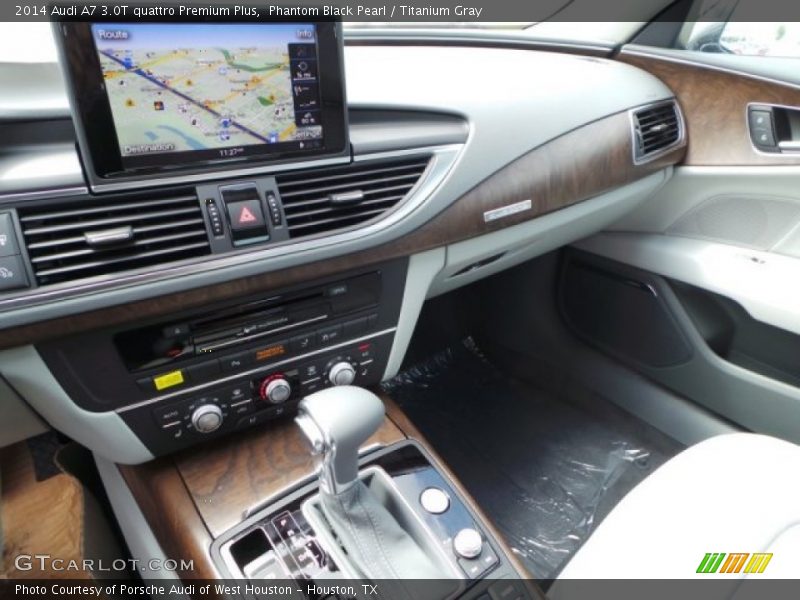 Phantom Black Pearl / Titanium Gray 2014 Audi A7 3.0T quattro Premium Plus