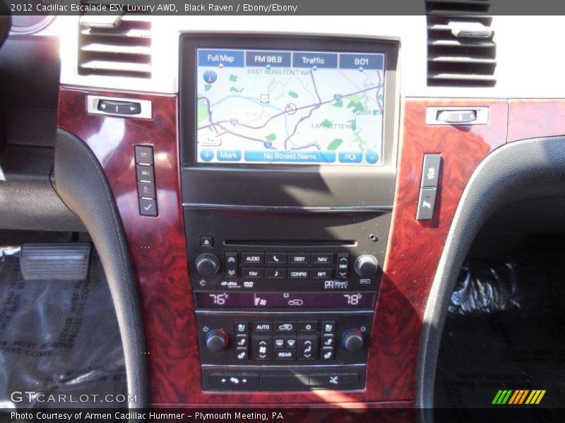 Black Raven / Ebony/Ebony 2012 Cadillac Escalade ESV Luxury AWD