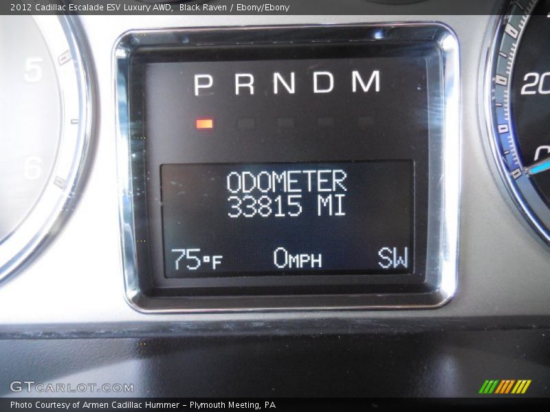 Black Raven / Ebony/Ebony 2012 Cadillac Escalade ESV Luxury AWD