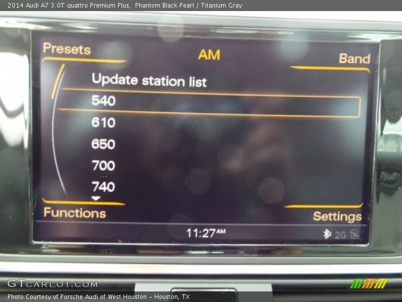Phantom Black Pearl / Titanium Gray 2014 Audi A7 3.0T quattro Premium Plus