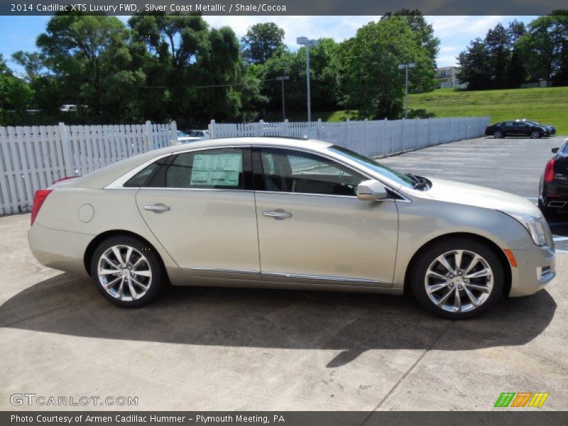 Silver Coast Metallic / Shale/Cocoa 2014 Cadillac XTS Luxury FWD