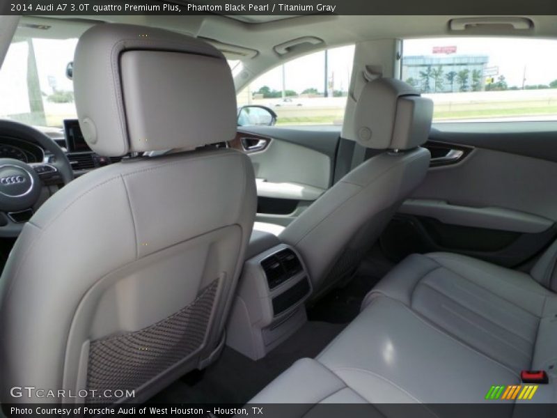 Phantom Black Pearl / Titanium Gray 2014 Audi A7 3.0T quattro Premium Plus