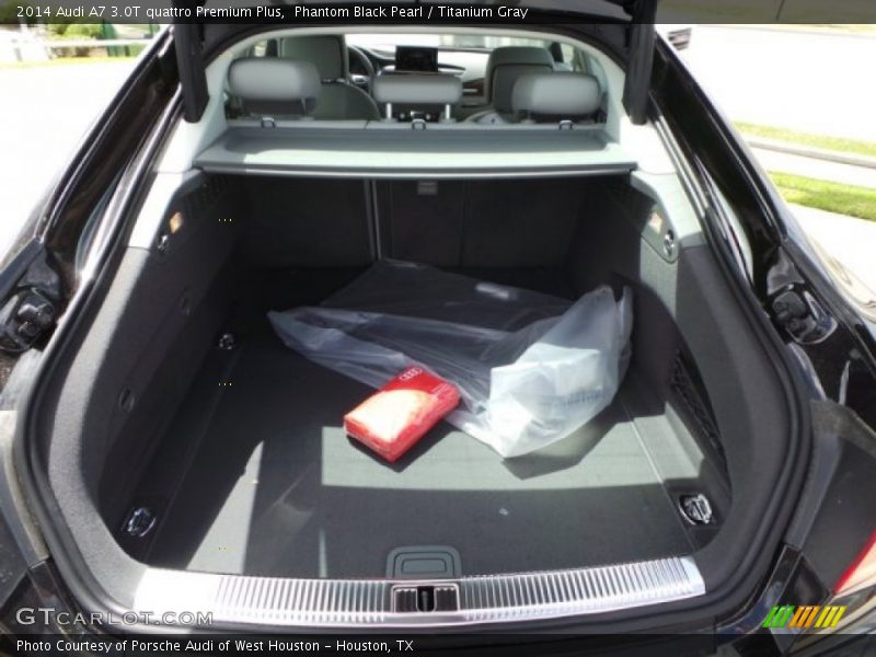 Phantom Black Pearl / Titanium Gray 2014 Audi A7 3.0T quattro Premium Plus