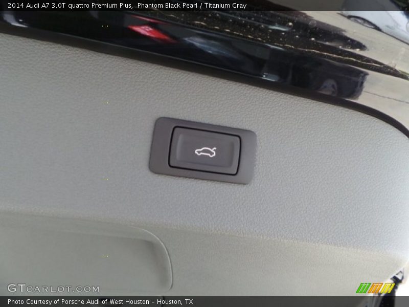 Phantom Black Pearl / Titanium Gray 2014 Audi A7 3.0T quattro Premium Plus