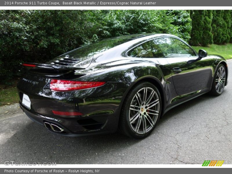Basalt Black Metallic / Espresso/Cognac Natural Leather 2014 Porsche 911 Turbo Coupe