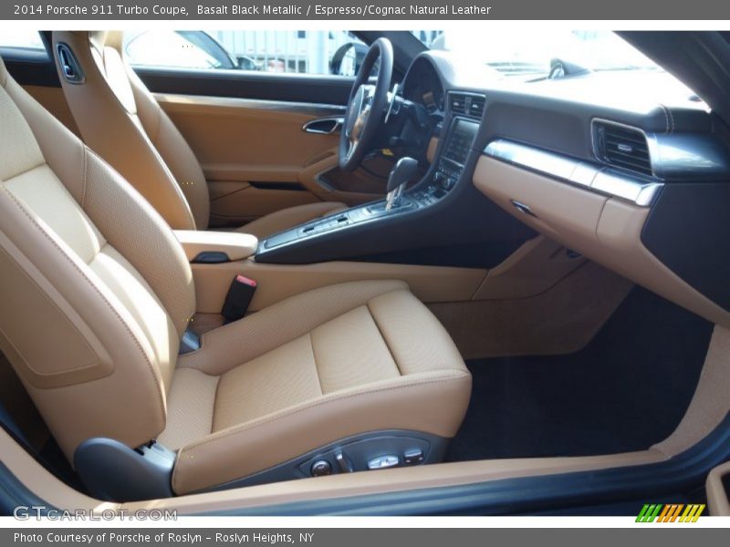 Basalt Black Metallic / Espresso/Cognac Natural Leather 2014 Porsche 911 Turbo Coupe