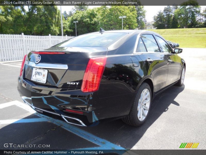 Black Raven / Light Cashmere/Medium Cashmere 2014 Cadillac CTS Luxury Sedan AWD