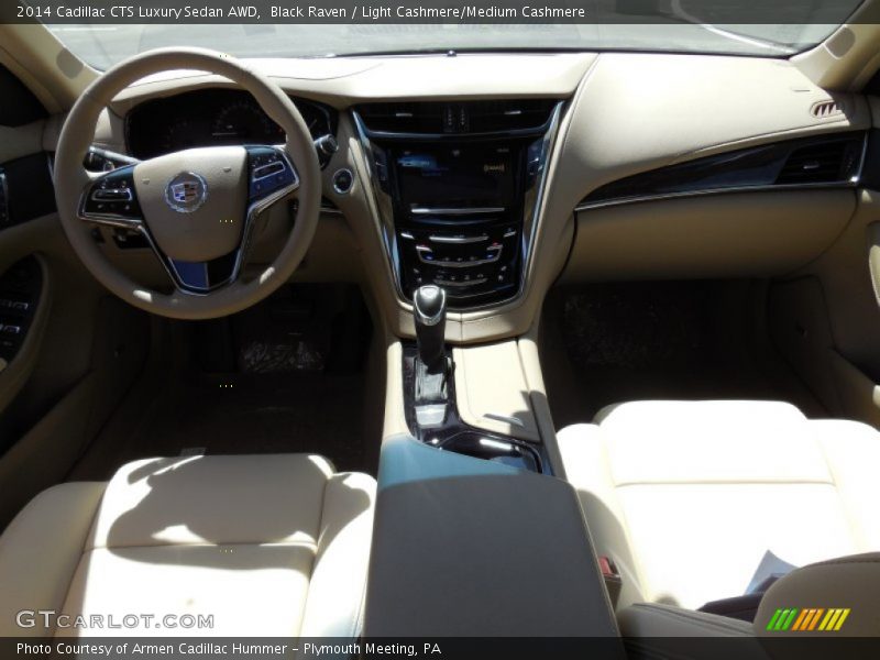 Black Raven / Light Cashmere/Medium Cashmere 2014 Cadillac CTS Luxury Sedan AWD