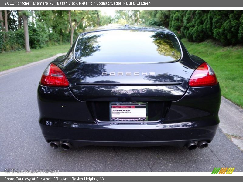 Basalt Black Metallic / Cognac/Cedar Natural Leather 2011 Porsche Panamera 4S