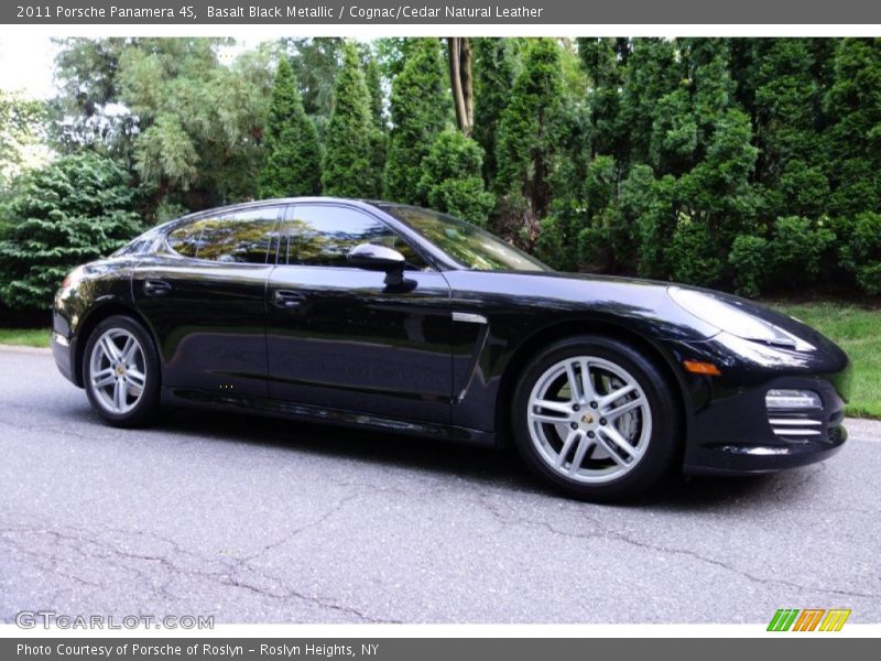 Basalt Black Metallic / Cognac/Cedar Natural Leather 2011 Porsche Panamera 4S