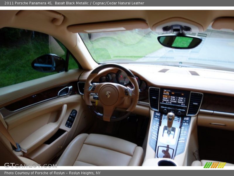 Basalt Black Metallic / Cognac/Cedar Natural Leather 2011 Porsche Panamera 4S