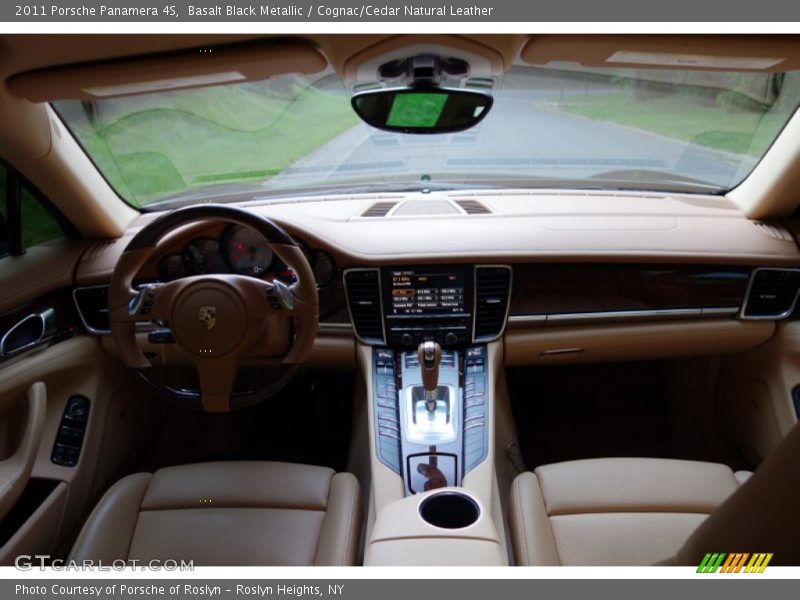Basalt Black Metallic / Cognac/Cedar Natural Leather 2011 Porsche Panamera 4S