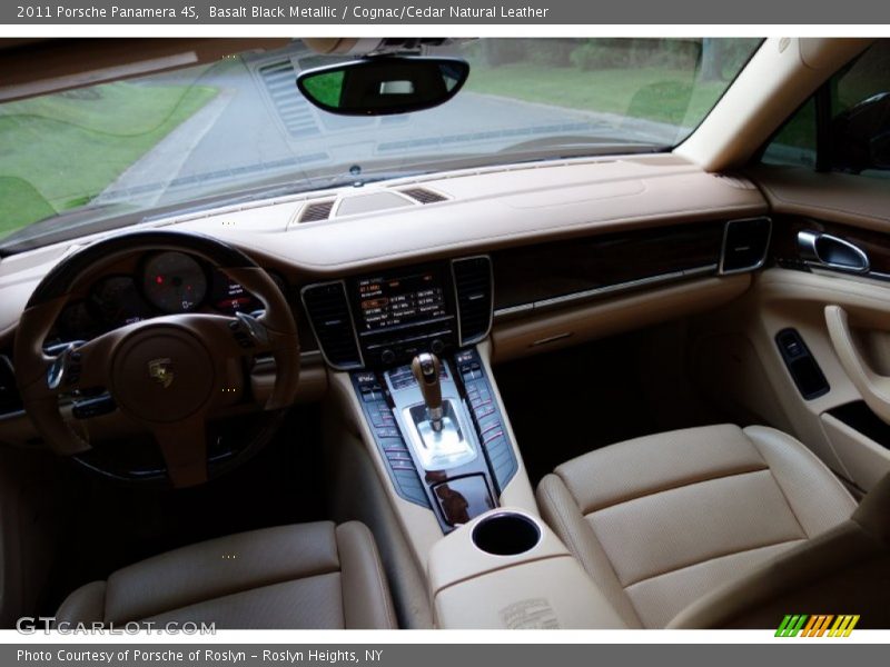 Basalt Black Metallic / Cognac/Cedar Natural Leather 2011 Porsche Panamera 4S