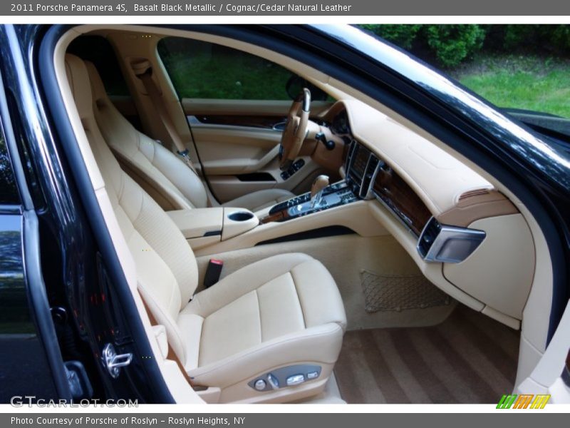 Basalt Black Metallic / Cognac/Cedar Natural Leather 2011 Porsche Panamera 4S