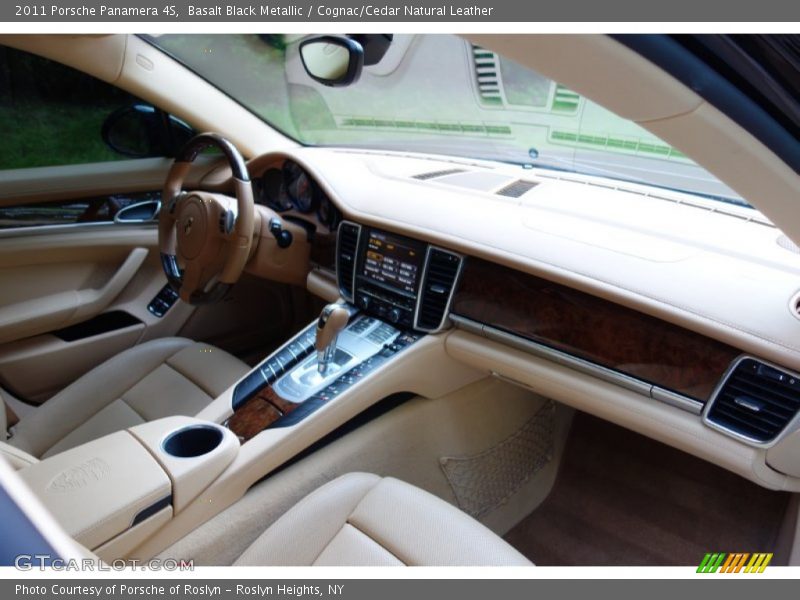 Basalt Black Metallic / Cognac/Cedar Natural Leather 2011 Porsche Panamera 4S