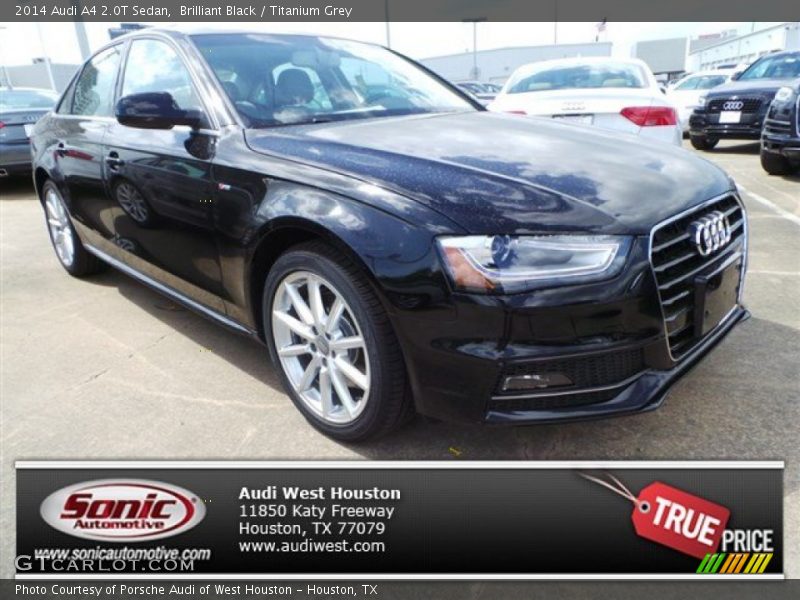 Brilliant Black / Titanium Grey 2014 Audi A4 2.0T Sedan