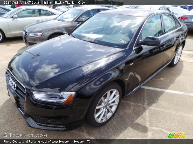 Brilliant Black / Titanium Grey 2014 Audi A4 2.0T Sedan