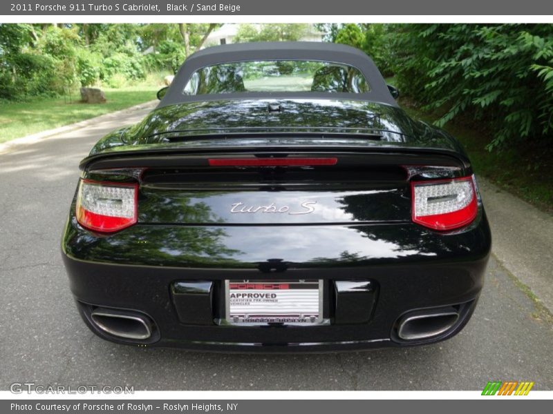 Black / Sand Beige 2011 Porsche 911 Turbo S Cabriolet