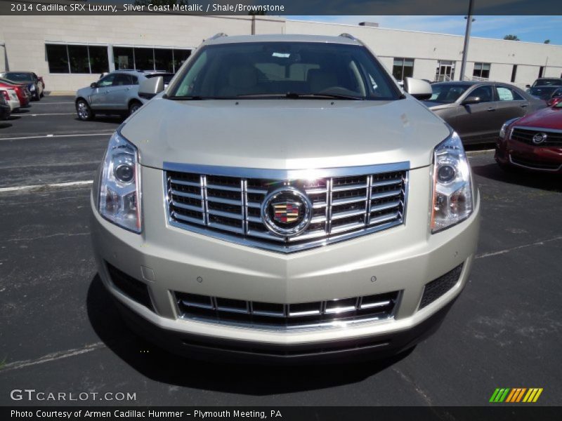 Silver Coast Metallic / Shale/Brownstone 2014 Cadillac SRX Luxury