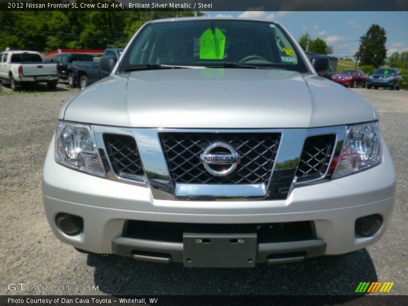 Brilliant Silver Metallic / Steel 2012 Nissan Frontier SL Crew Cab 4x4