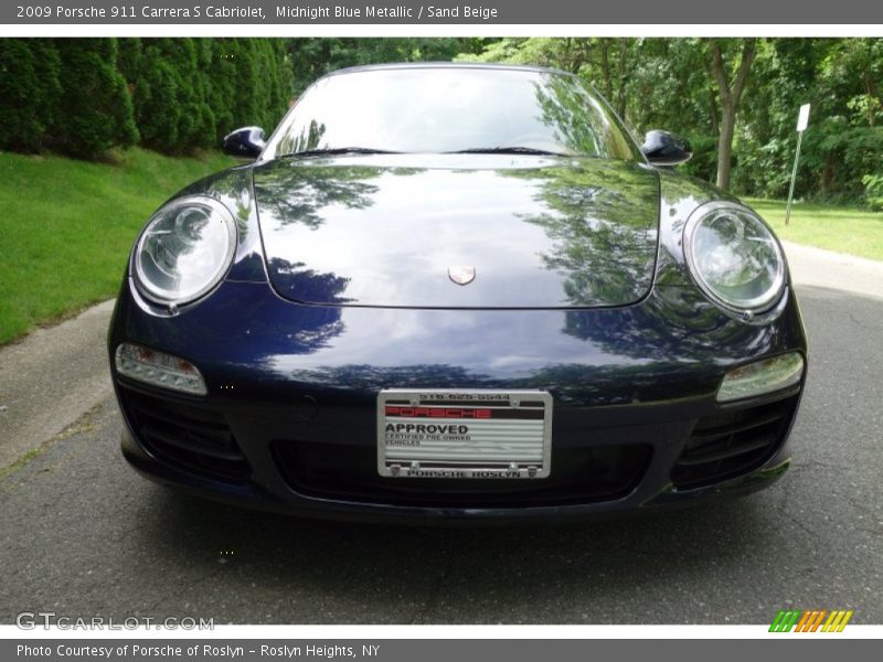 Midnight Blue Metallic / Sand Beige 2009 Porsche 911 Carrera S Cabriolet