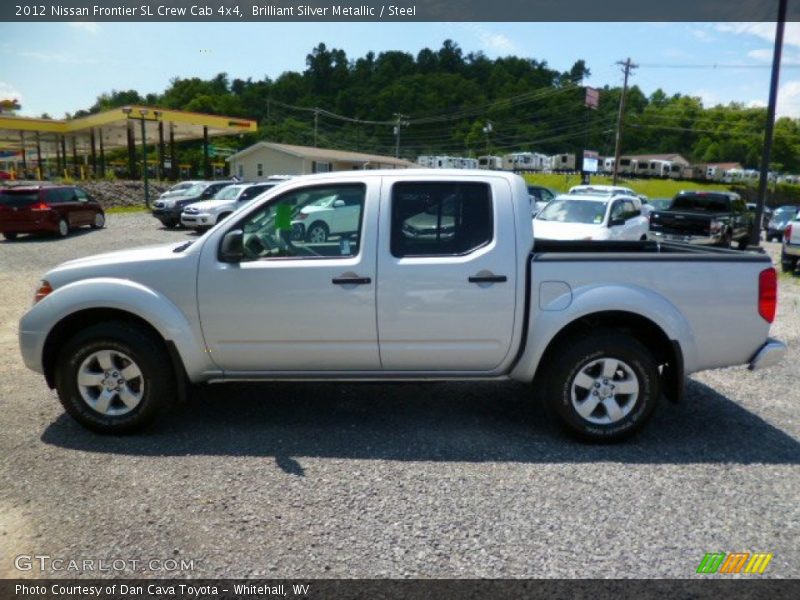 Brilliant Silver Metallic / Steel 2012 Nissan Frontier SL Crew Cab 4x4