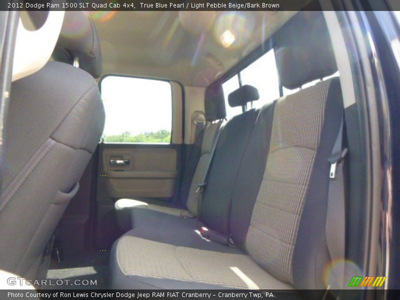 True Blue Pearl / Light Pebble Beige/Bark Brown 2012 Dodge Ram 1500 SLT Quad Cab 4x4