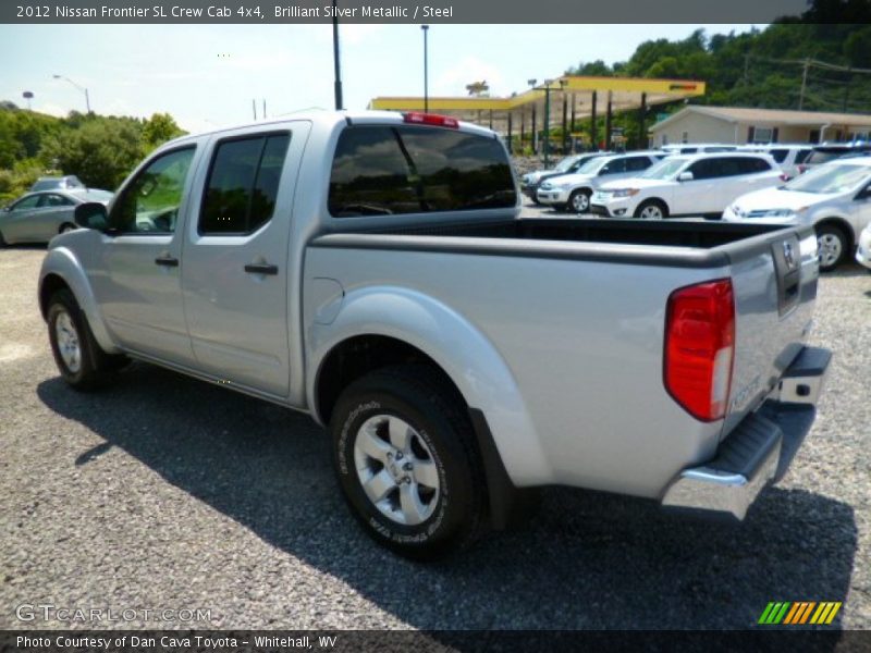 Brilliant Silver Metallic / Steel 2012 Nissan Frontier SL Crew Cab 4x4