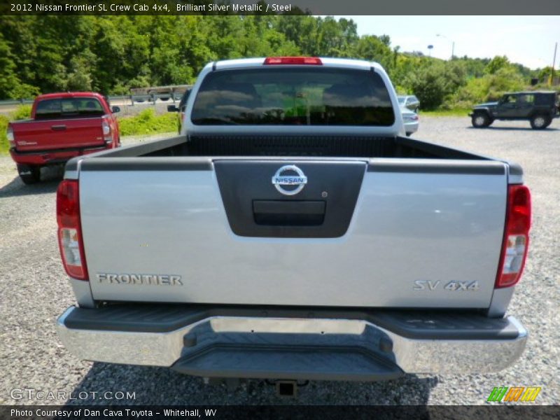 Brilliant Silver Metallic / Steel 2012 Nissan Frontier SL Crew Cab 4x4