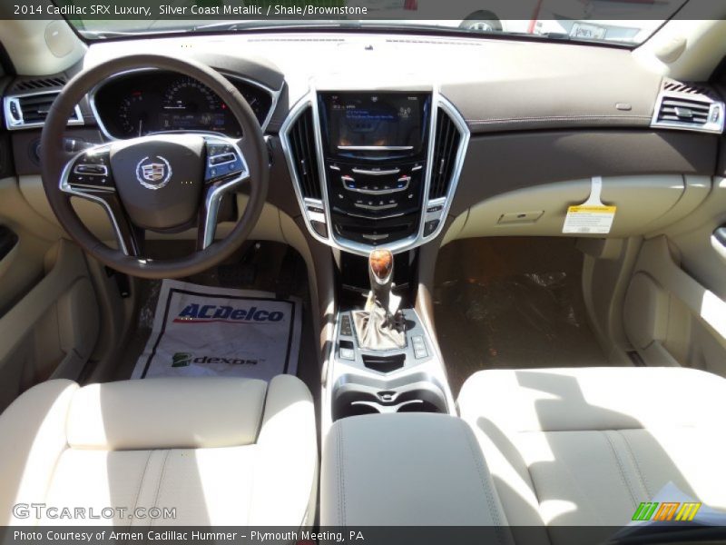 Silver Coast Metallic / Shale/Brownstone 2014 Cadillac SRX Luxury