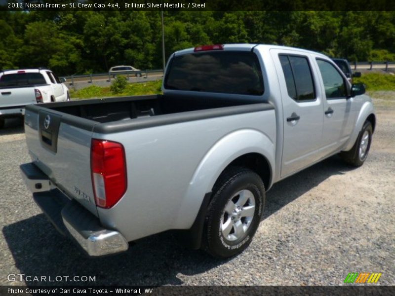 Brilliant Silver Metallic / Steel 2012 Nissan Frontier SL Crew Cab 4x4