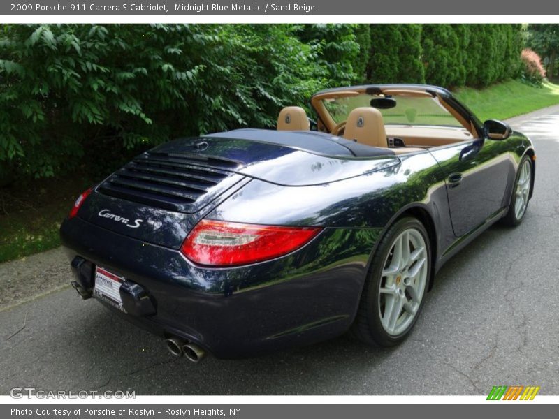 Midnight Blue Metallic / Sand Beige 2009 Porsche 911 Carrera S Cabriolet