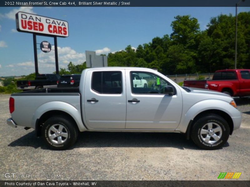 Brilliant Silver Metallic / Steel 2012 Nissan Frontier SL Crew Cab 4x4
