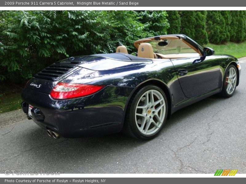 Midnight Blue Metallic / Sand Beige 2009 Porsche 911 Carrera S Cabriolet