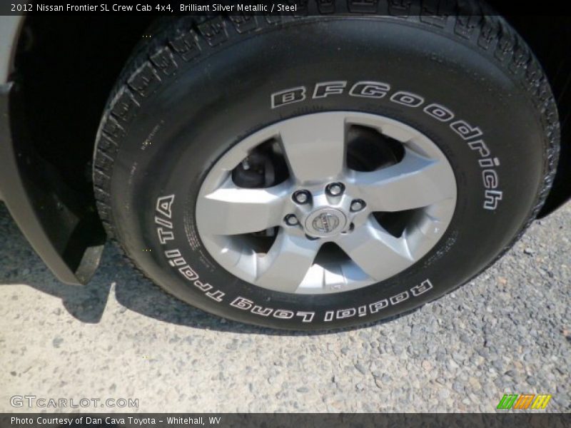 Brilliant Silver Metallic / Steel 2012 Nissan Frontier SL Crew Cab 4x4
