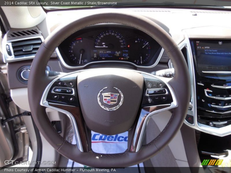 Silver Coast Metallic / Shale/Brownstone 2014 Cadillac SRX Luxury