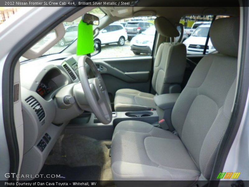 Brilliant Silver Metallic / Steel 2012 Nissan Frontier SL Crew Cab 4x4